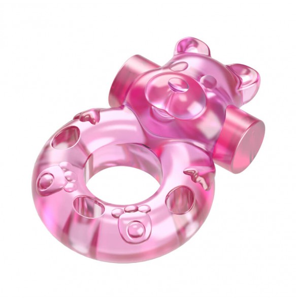 BAILE - Cute Bear Male Vibrating Delay Cock Ring